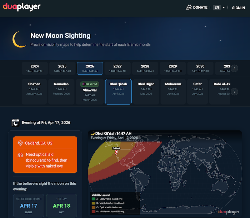 Prayer Times & Moon Sighting